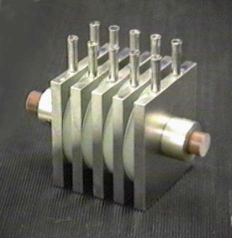 Water cooled ceramic resistor assembly