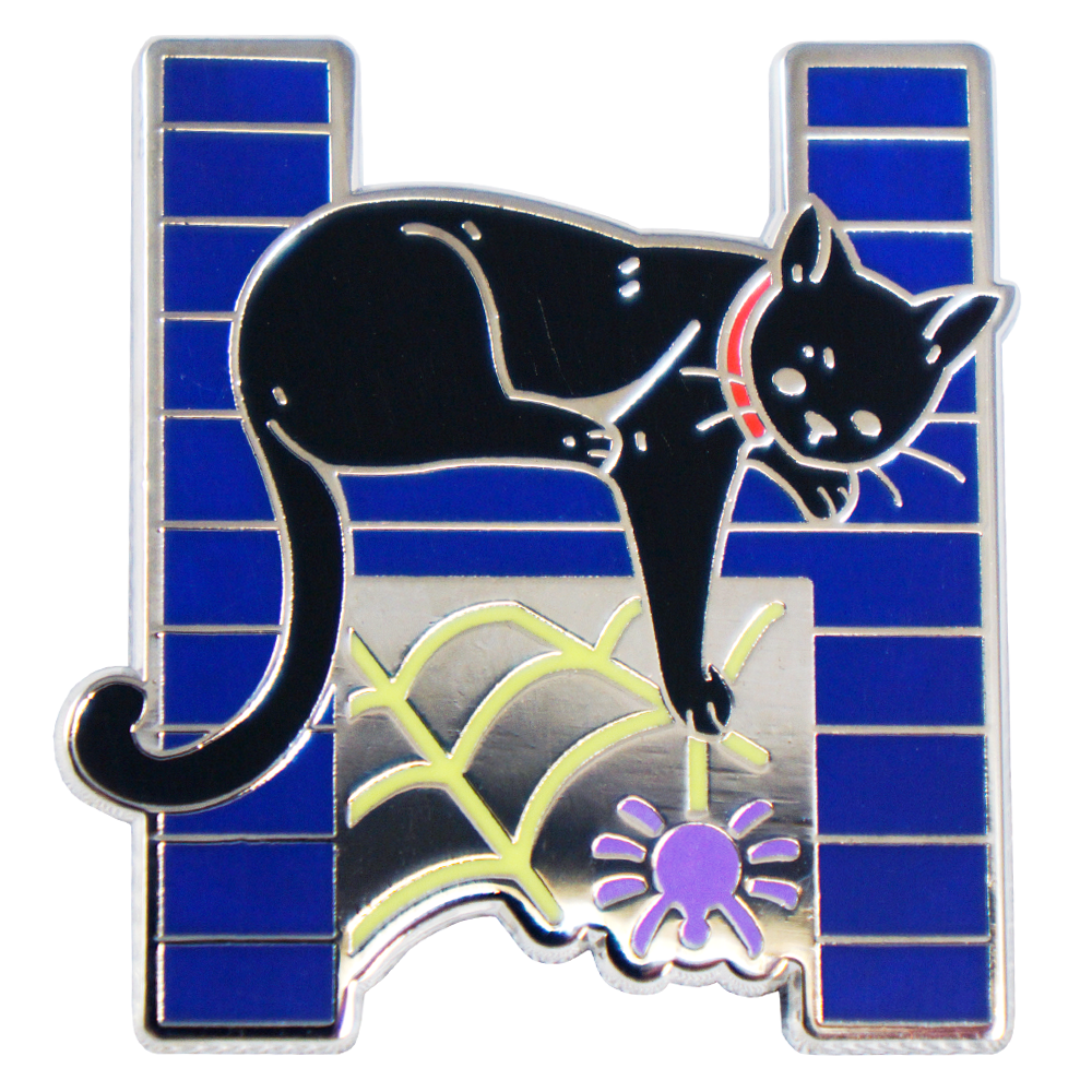 black cat pin