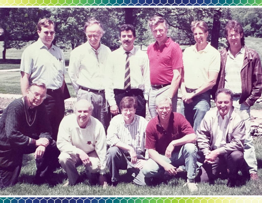 Picture of Andy and Ron Hill with fellow tech industry members